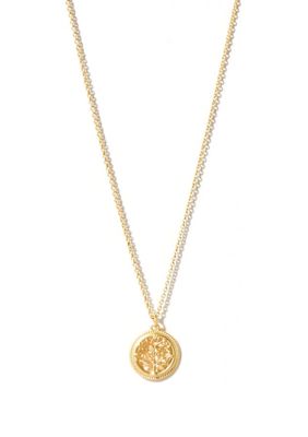 Gold Plated Sea La Vie Flourish Necklace