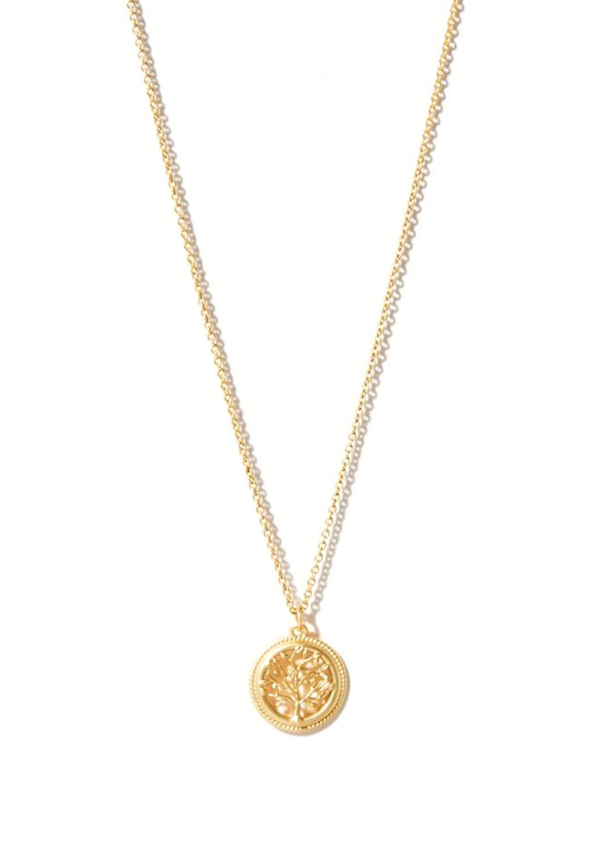 Gold Plated Sea La Vie Flourish Necklace