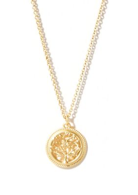 Gold Plated Sea La Vie Flourish Necklace