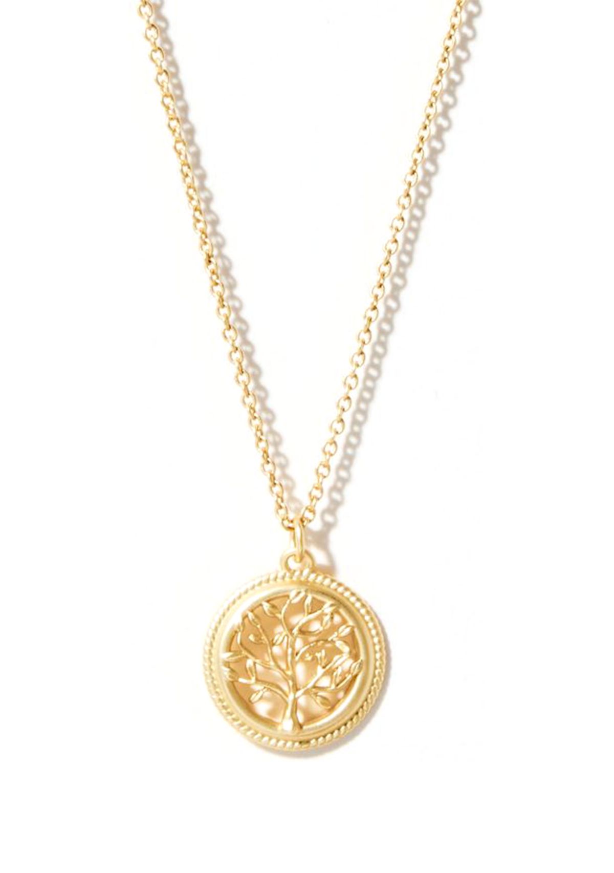 Gold Plated Sea La Vie Flourish Necklace
