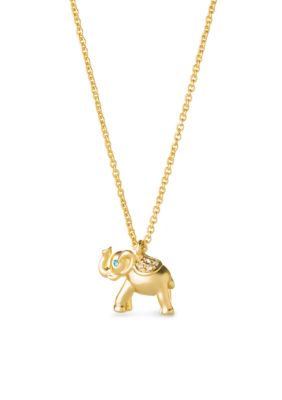 Spartina 449 18k Gold Plated Sea La Vie Go For It Elephant Necklace Belk