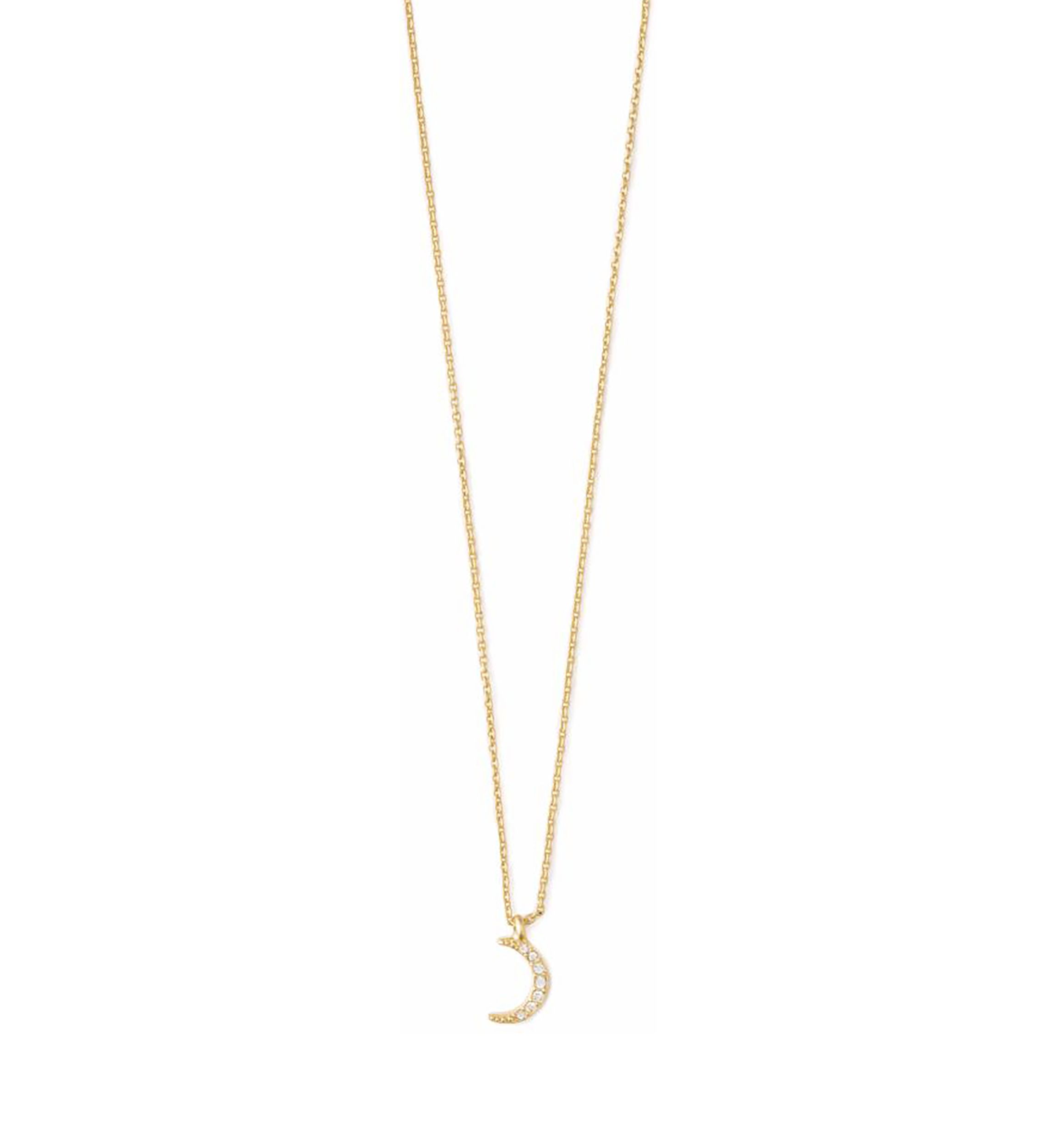 Guiding Light Crescent Gold Plated Necklace