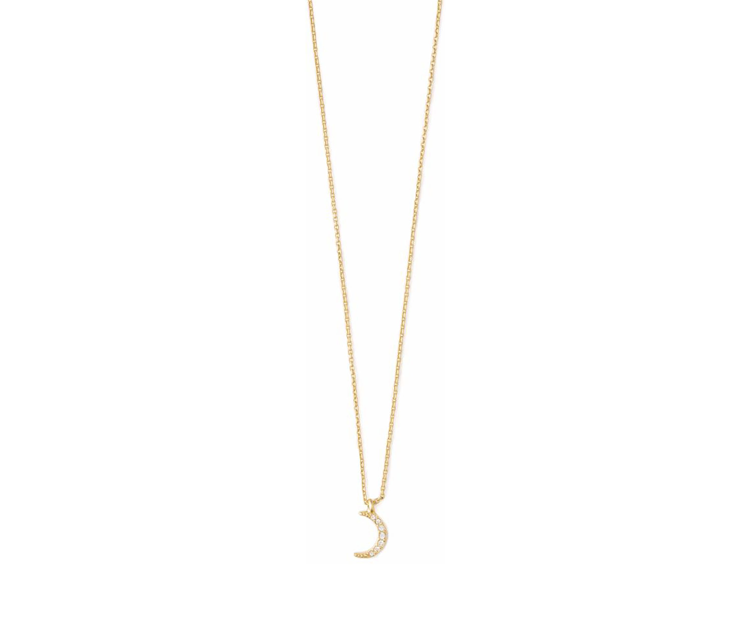Guiding Light Crescent Gold Plated Necklace