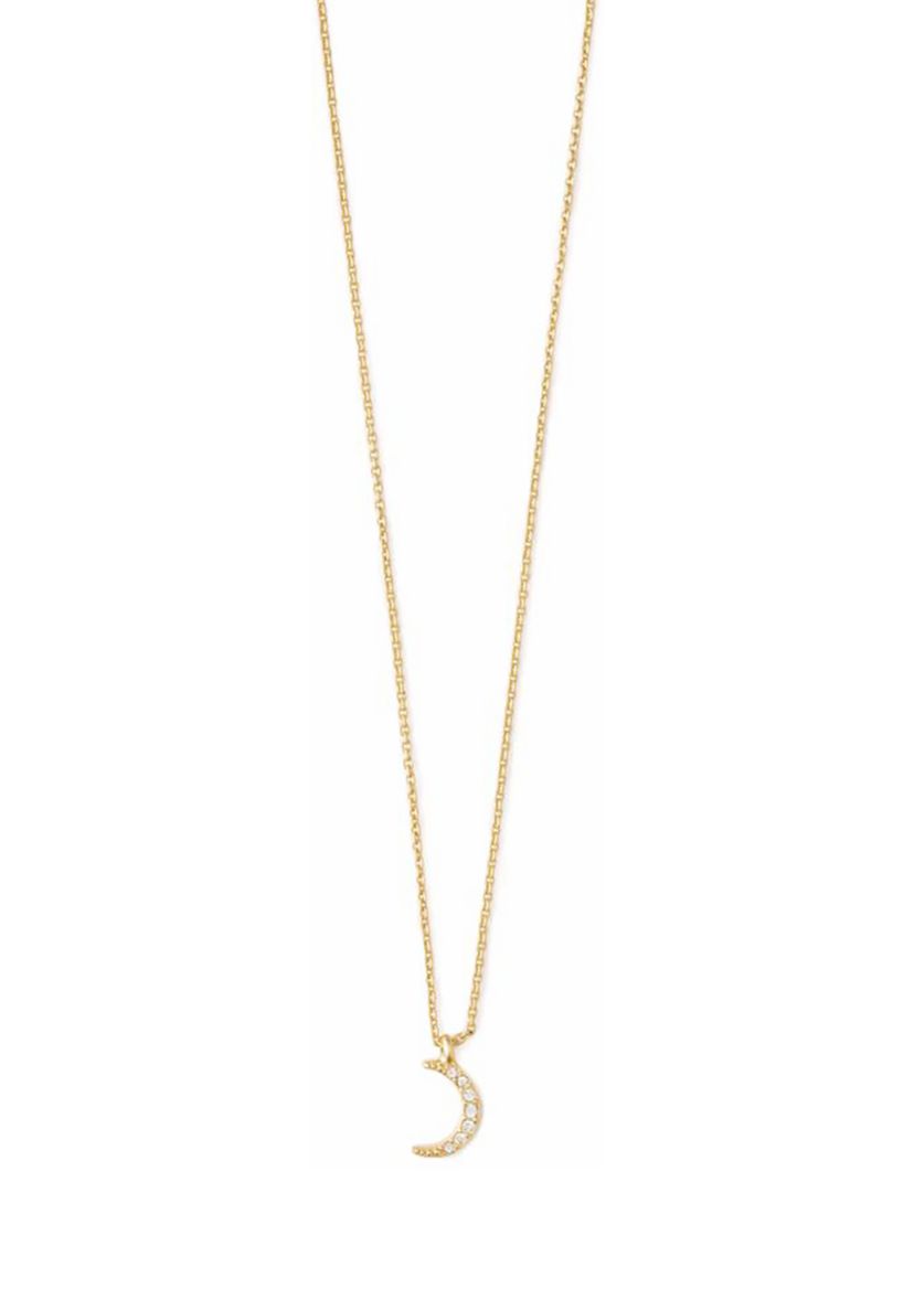 Guiding Light Crescent Gold Plated Necklace