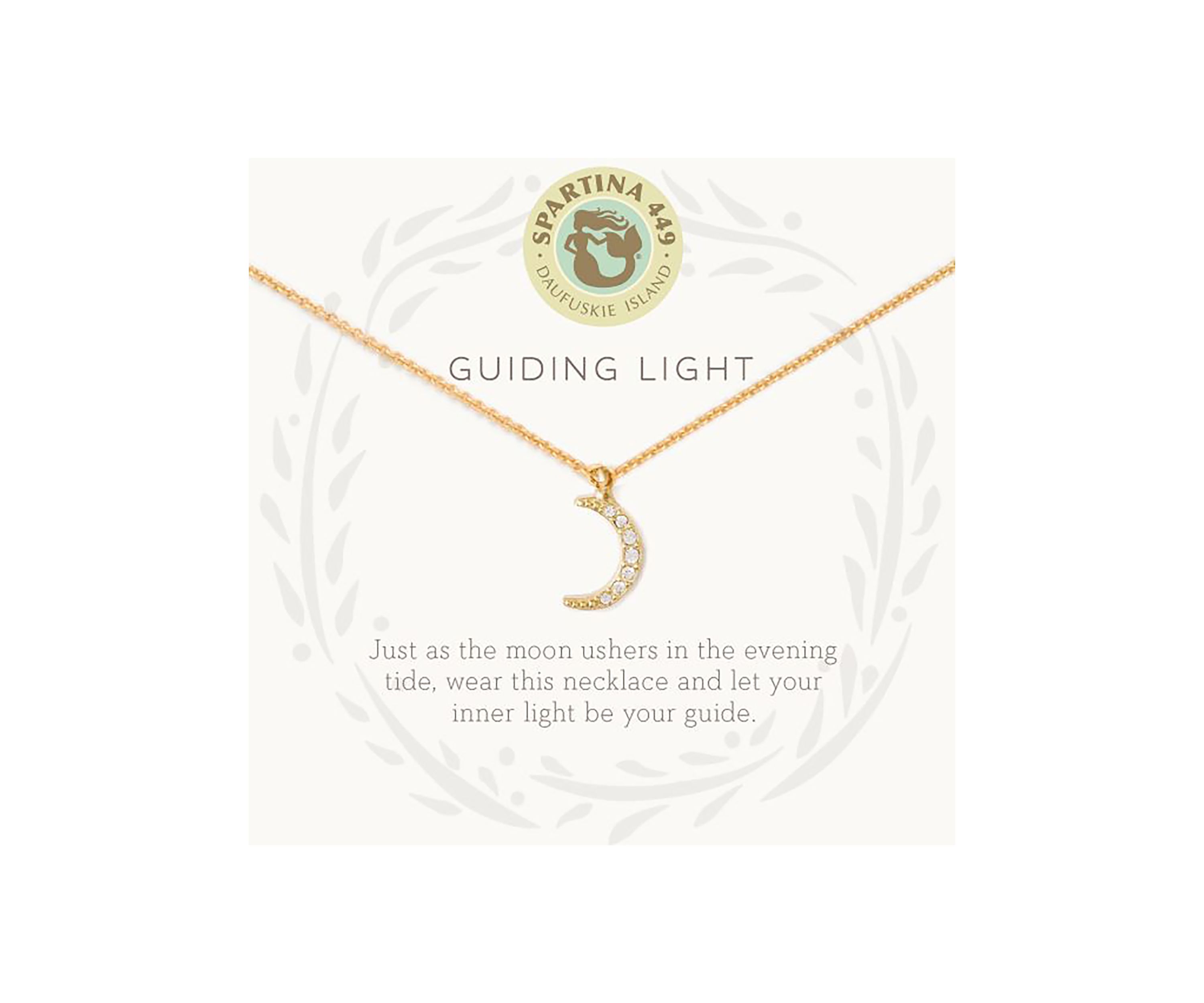 Guiding Light Crescent Gold Plated Necklace