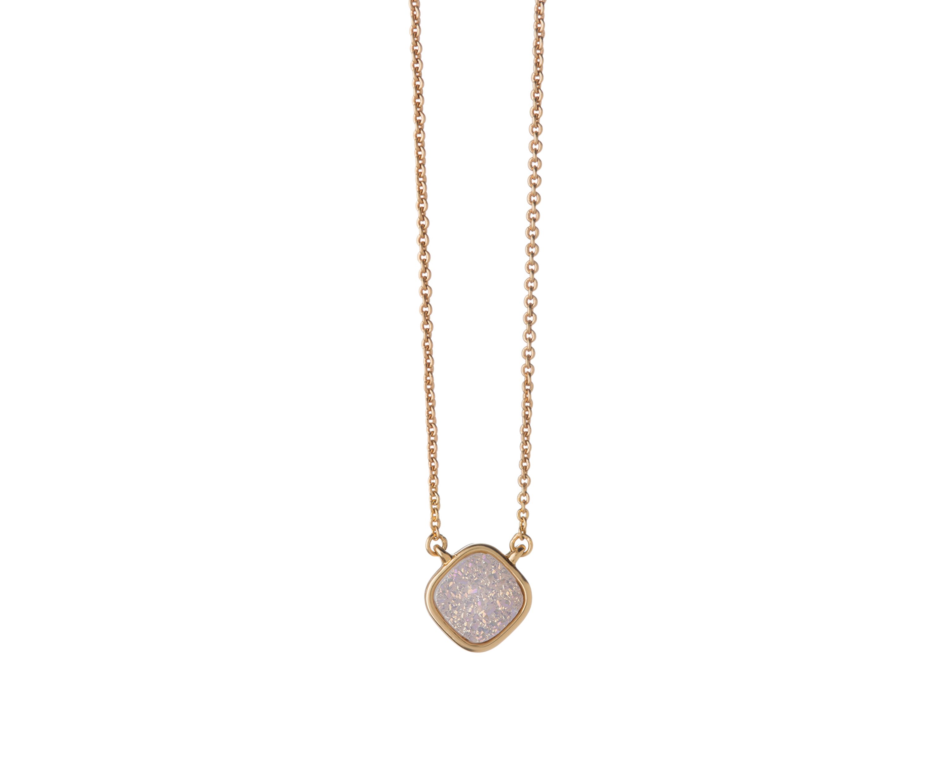 18K Gold-Plated Sea La Vie Breathe Druzy Pendant Necklace