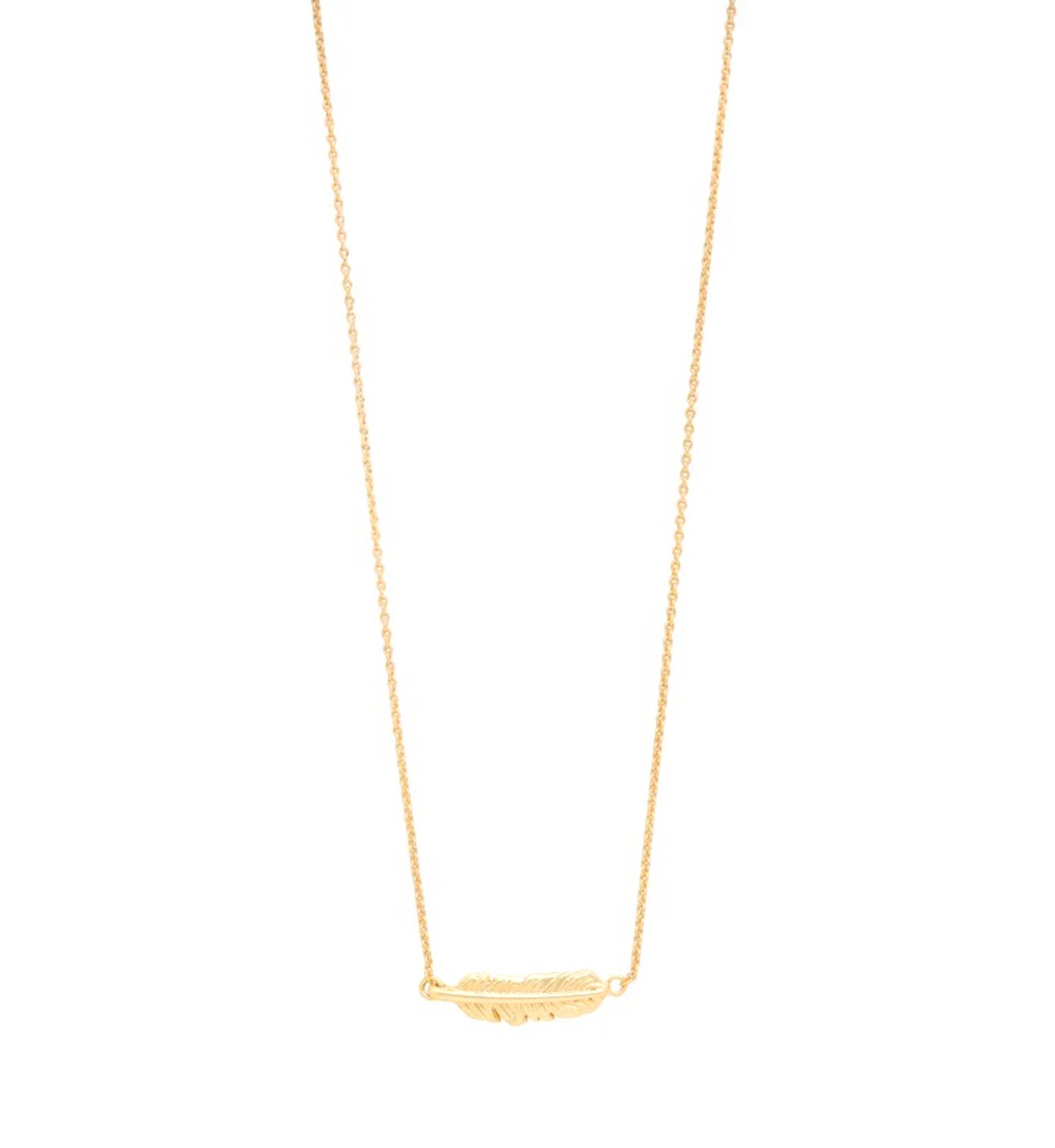 Follow Your Dreams Feather Pendant Necklace