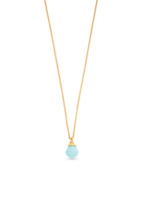 18K Gold-Plated Sea La Vie Relax Water Pendant Necklace