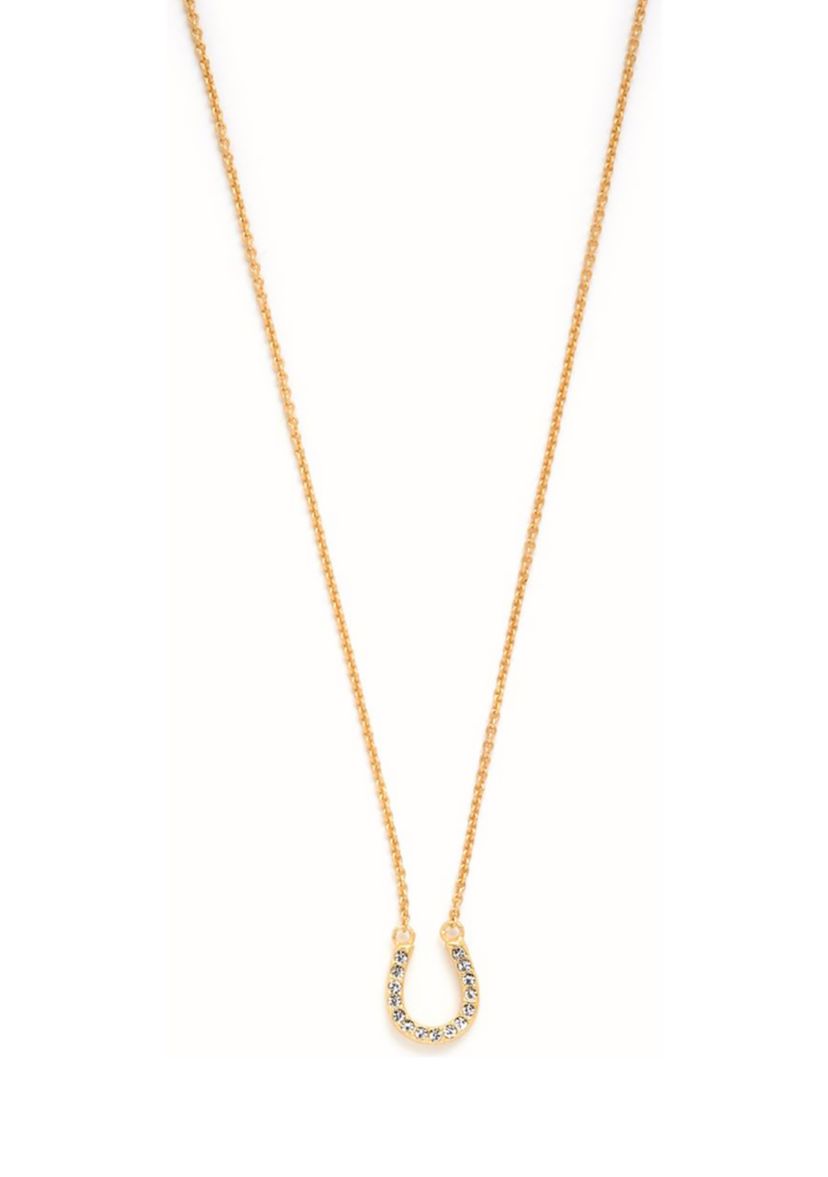 Feel Lucky Horseshoe Gold Plated Necklace