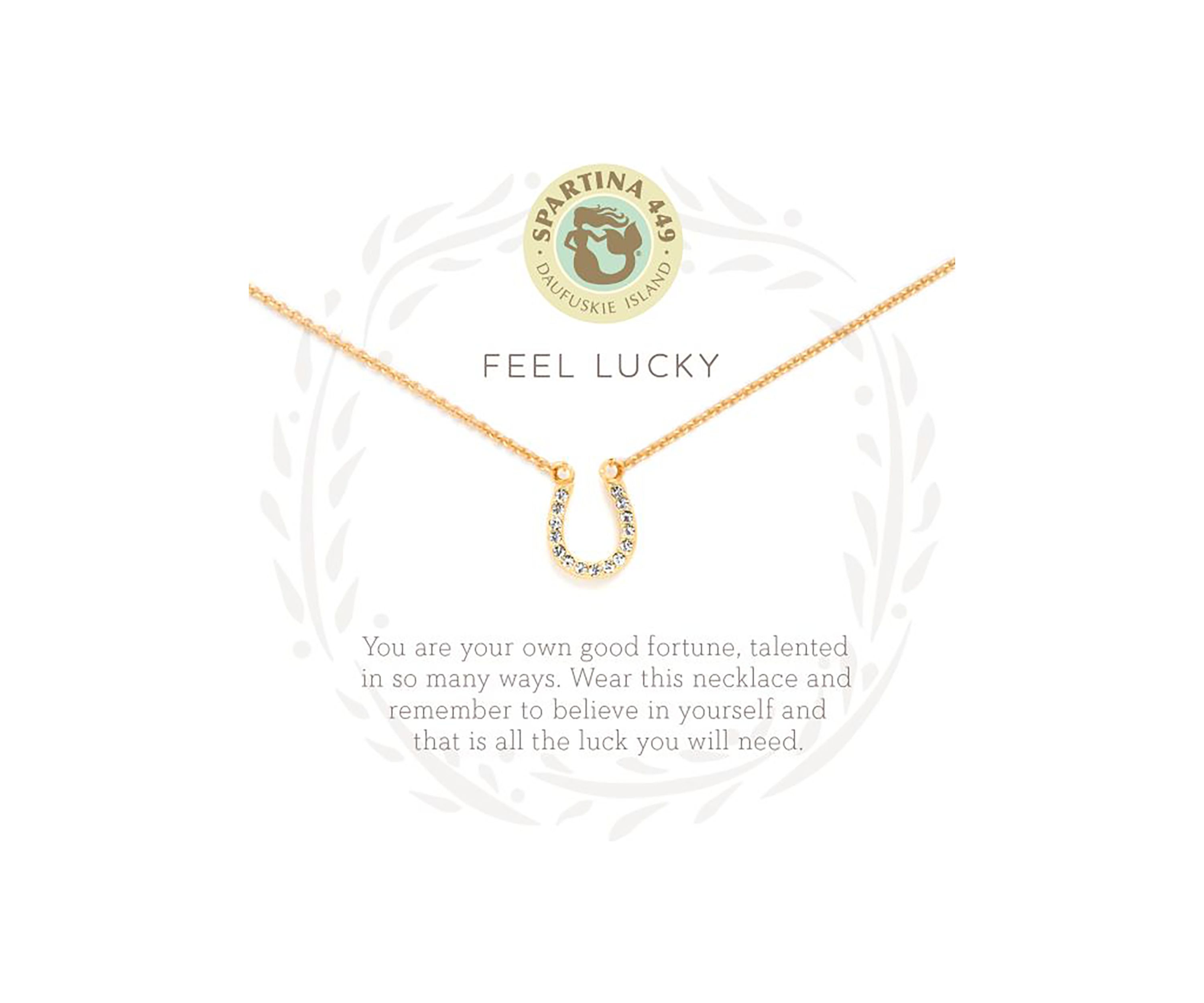 Feel Lucky Horseshoe Gold Plated Necklace