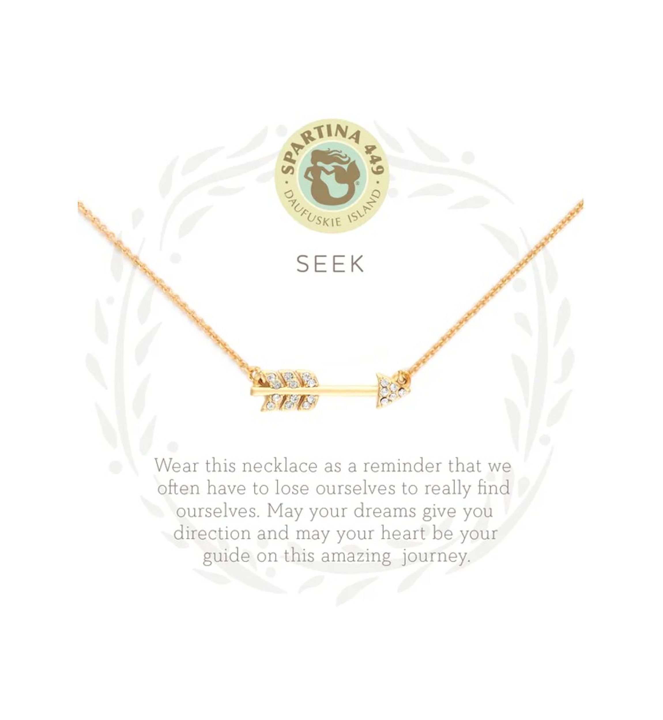 Seek Arrow Pendant Necklace