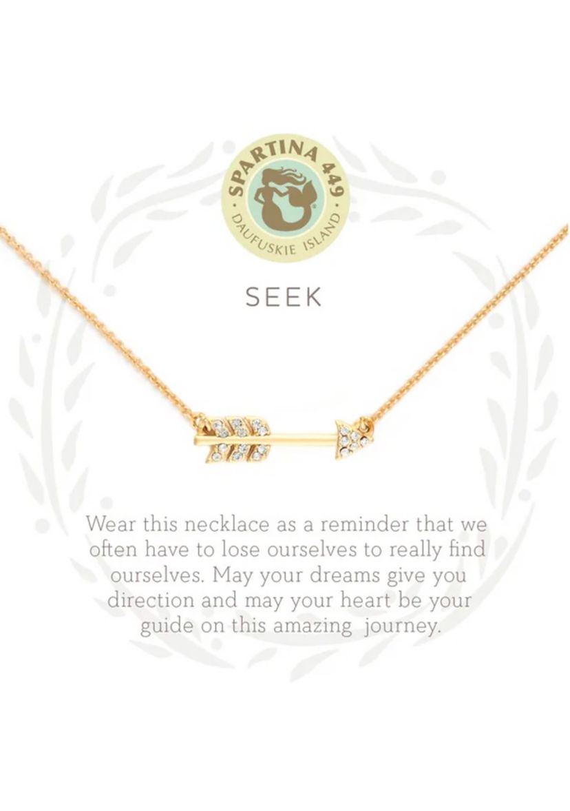 Seek Arrow Pendant Necklace