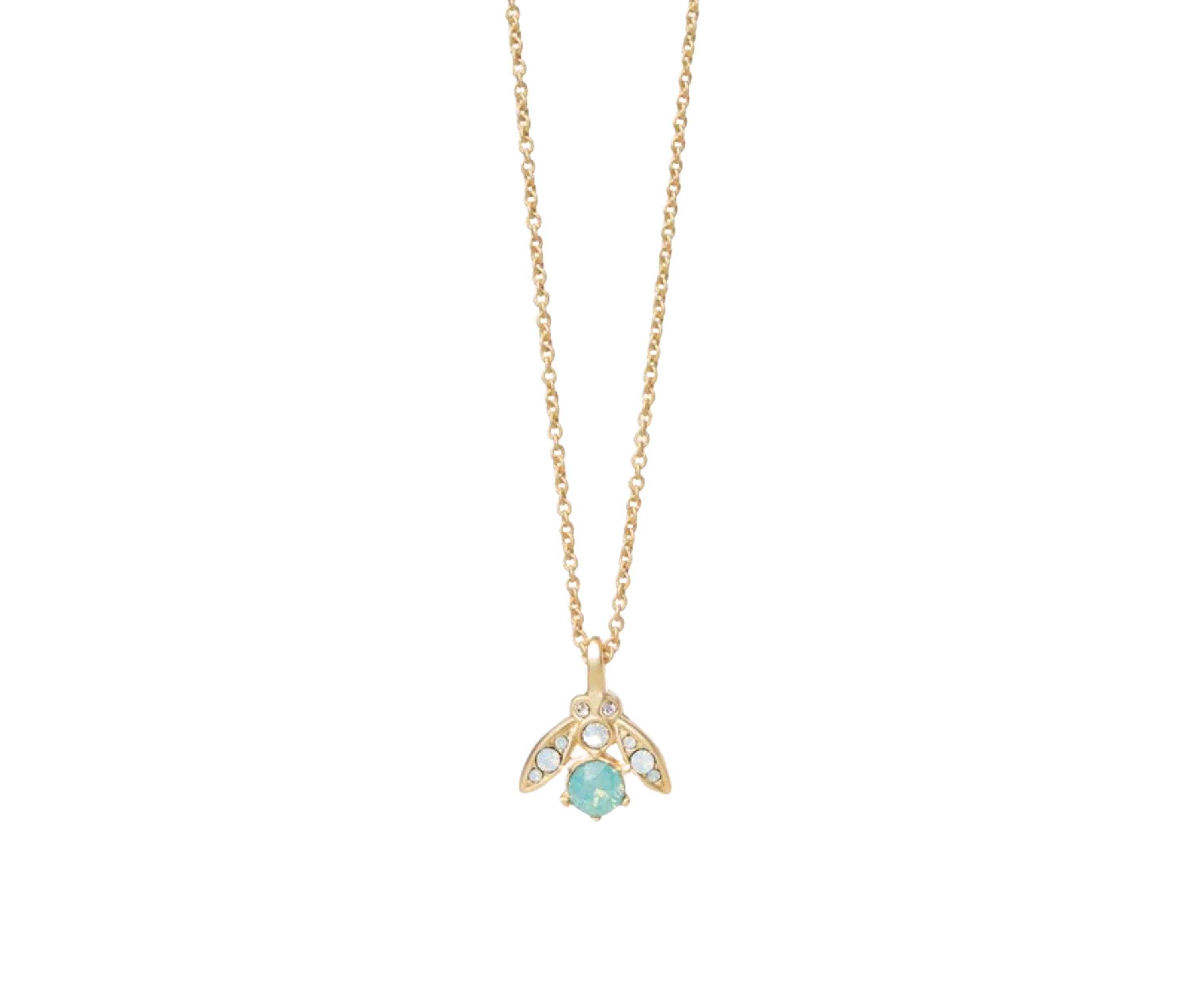 Just Bee-Cause Little Bee Pendant Necklace