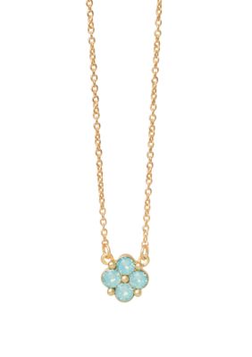 Sea La Vie Blessed Sea Foam Clover Necklace 