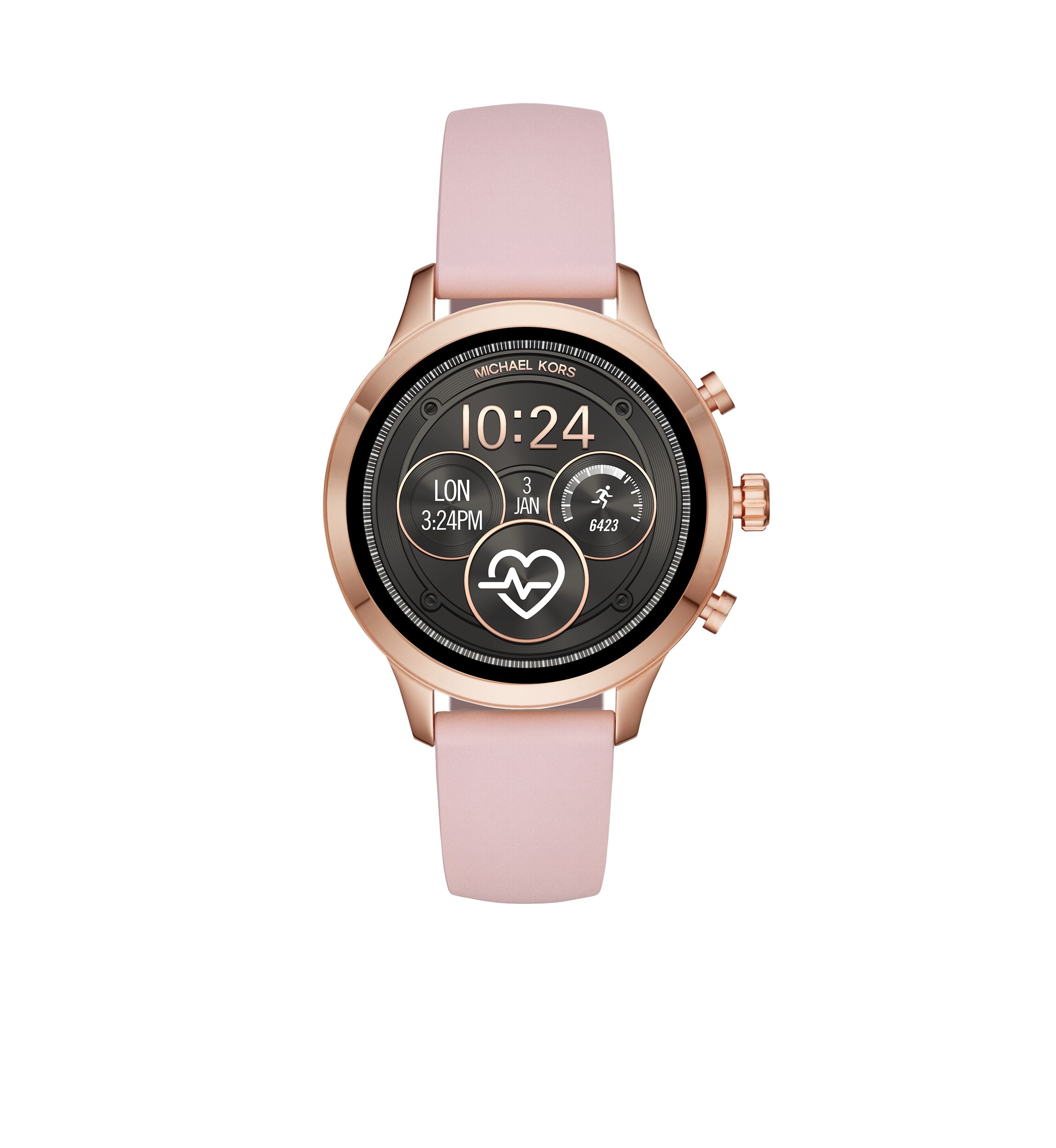 Runway Pink Silicon Strap Watch
