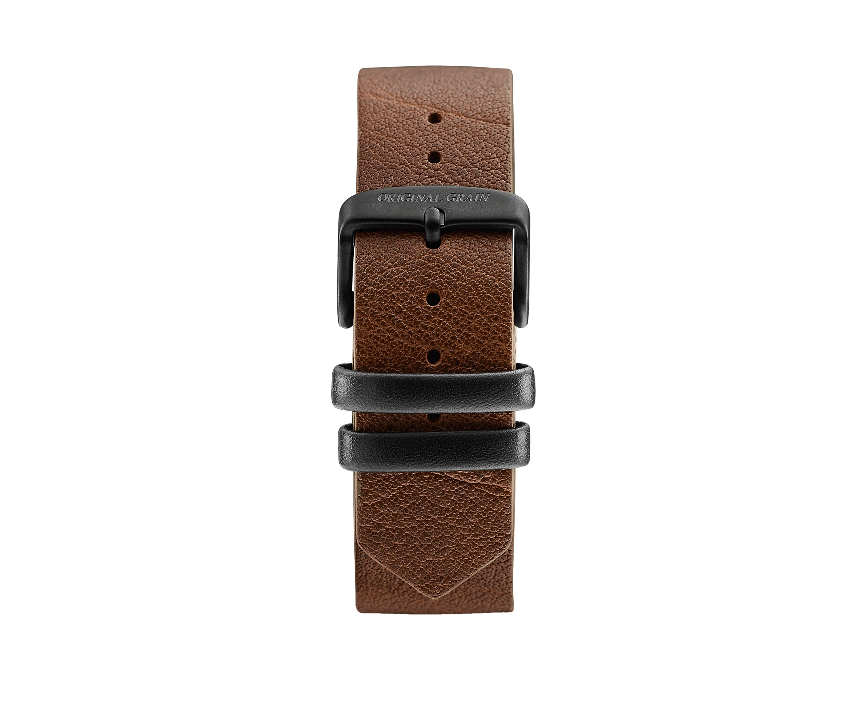 Stainless Steel Classic Matte Black Watch with Matte Black Steel Band and Extra Leather Bomber Strap