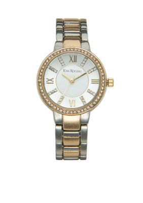 Kim Rogers Two Tone Bracelet Watch belk