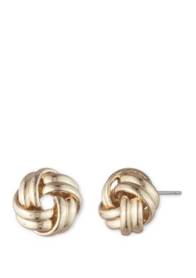 Ralph Lauren ラルフローレン Knot Hoop ピアス Brass Knot Stud Earrings