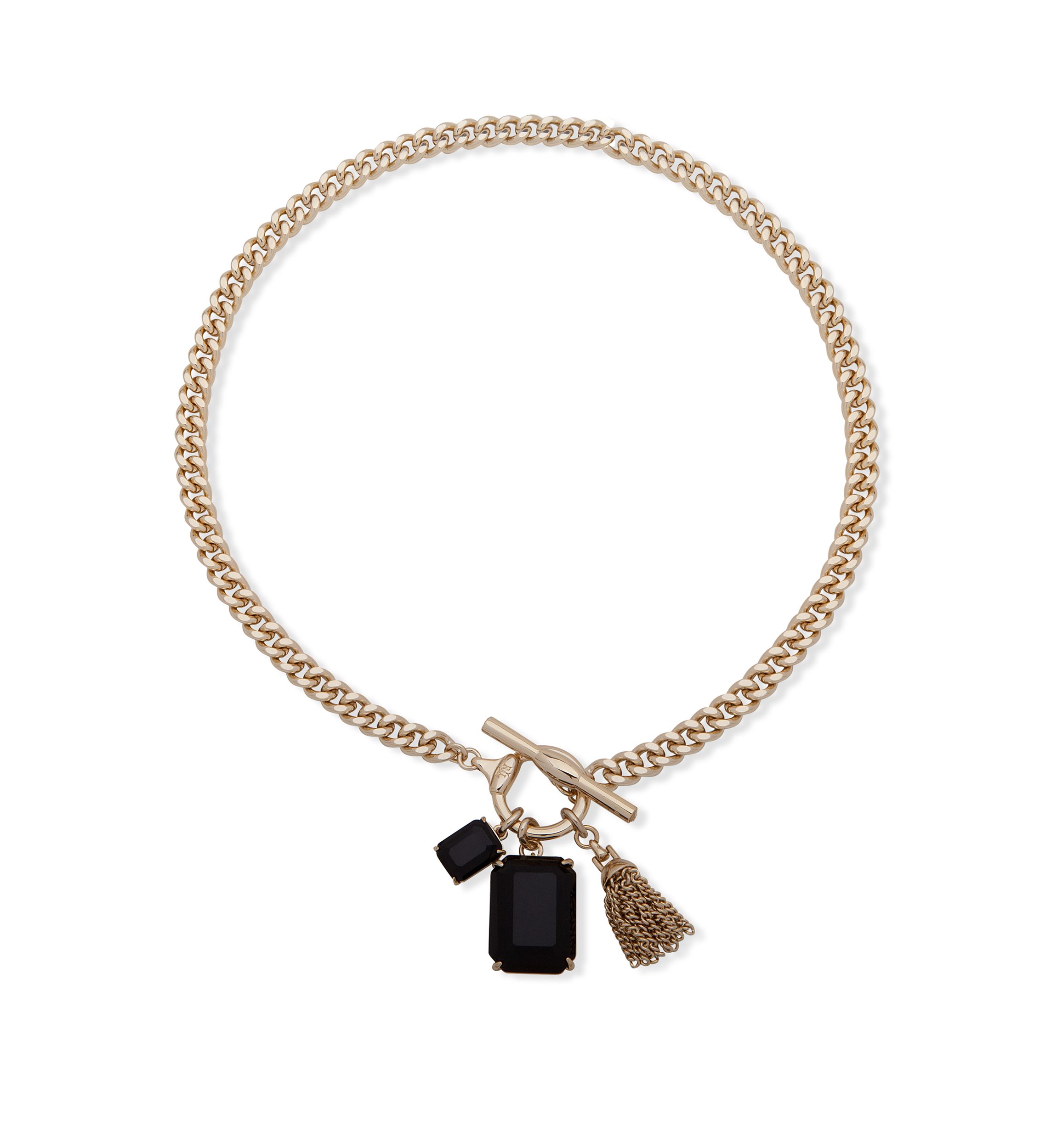 Stone Toggle Pendant Necklace