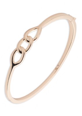 Gold Tone Link Bangle Bracelet