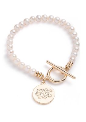 Lauren Ralph Lauren Gold Tone 7.25'' White Fresh Water Pearl