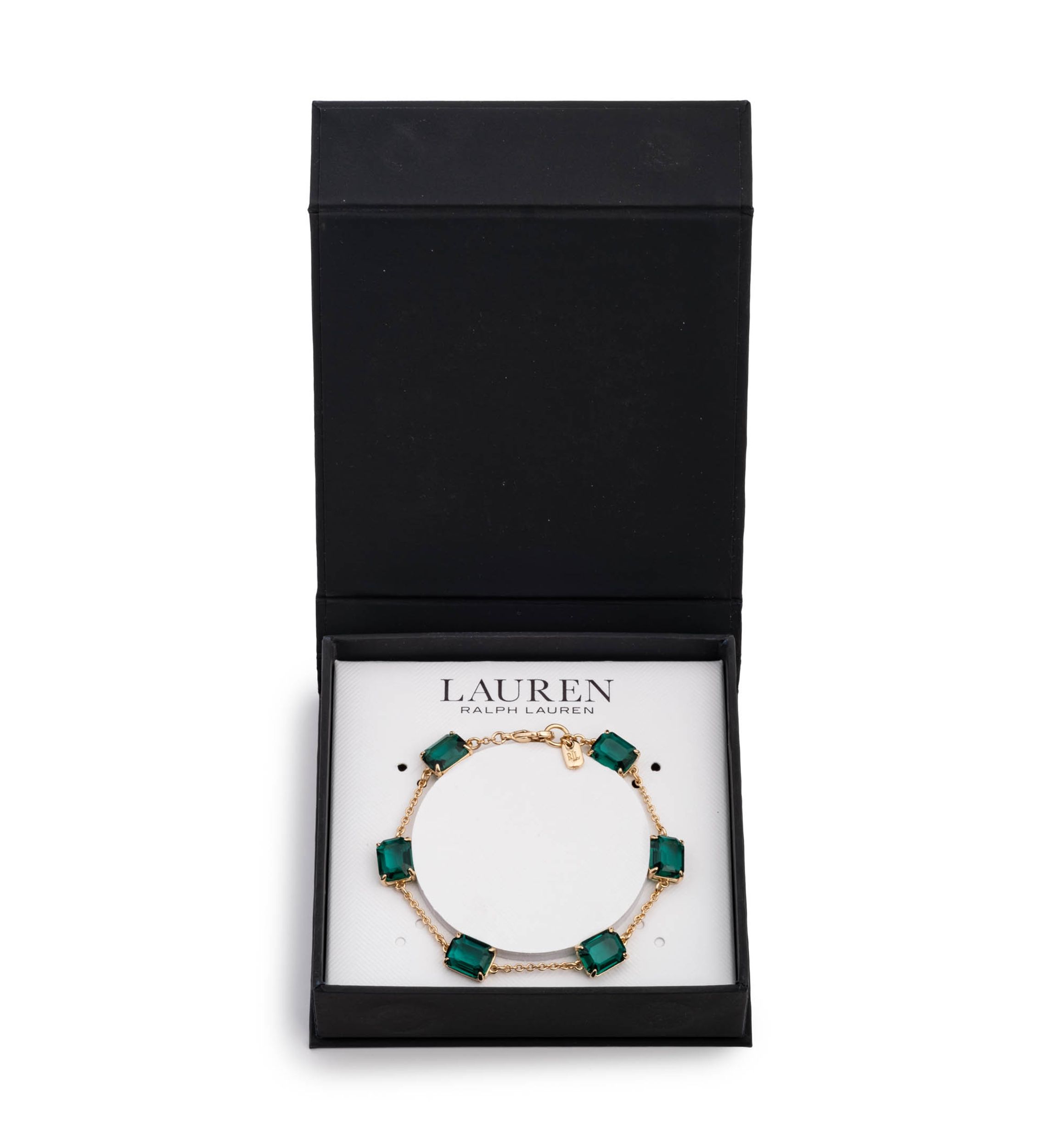 Gold Tone Stone Flex Bracelet