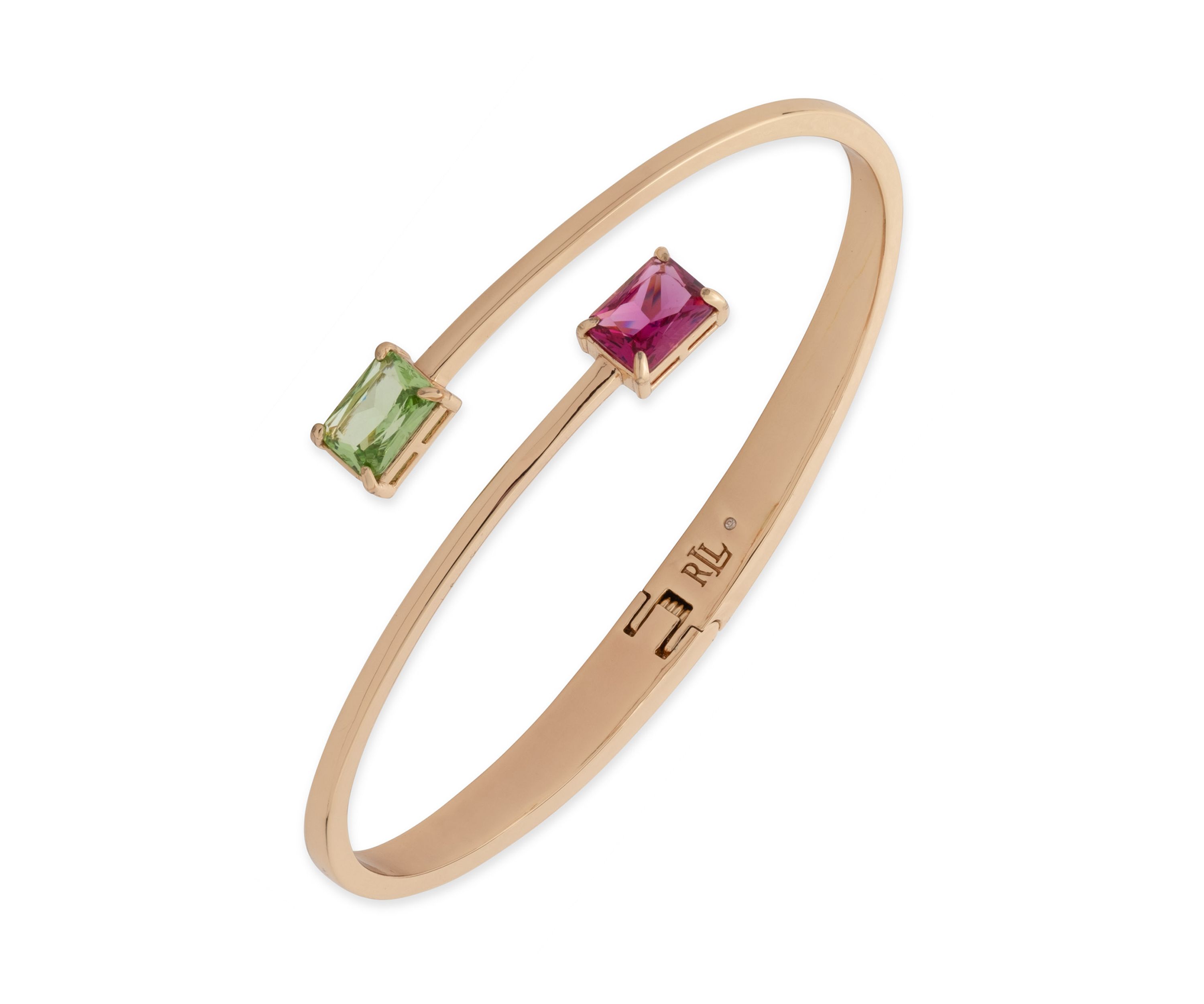Gold Tone Bypass Cuff Bracelet
