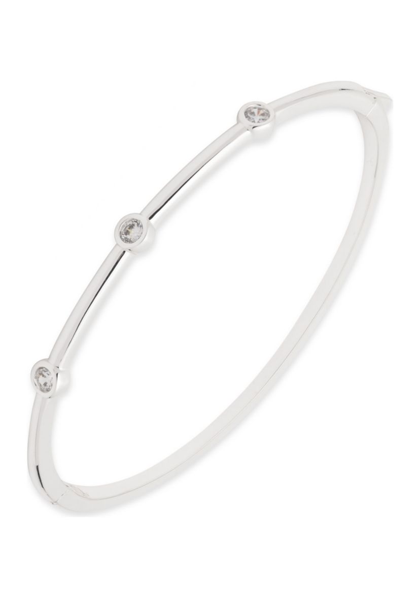 Crystal Hinge Bangle Bracelet