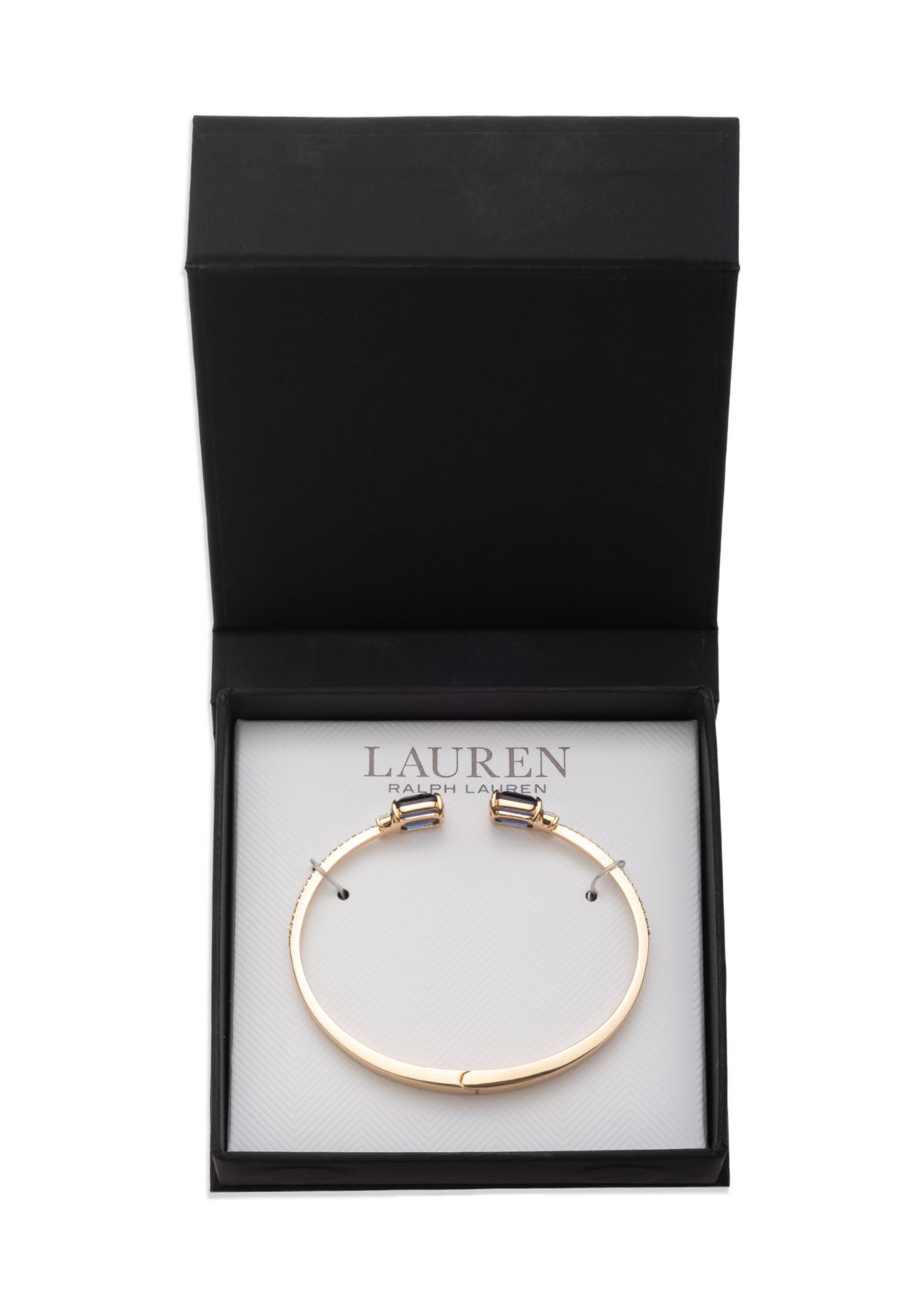 Gold Tone Stone Cuff Bracelet