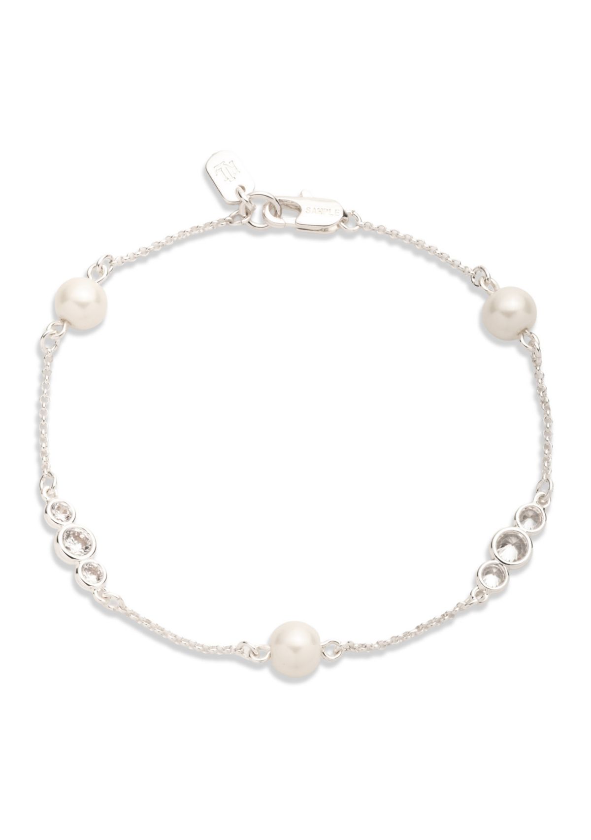 Station Cubic Zirconia Flex Bracelet