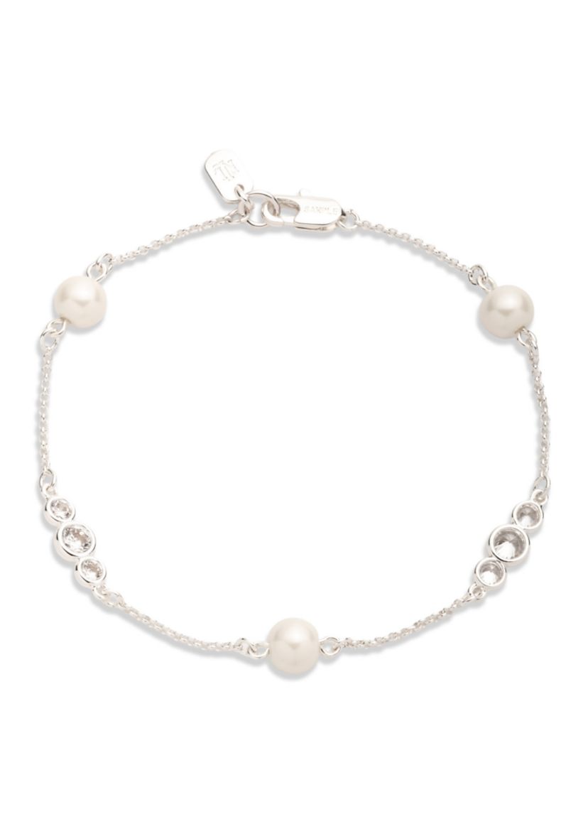 Station Cubic Zirconia Flex Bracelet