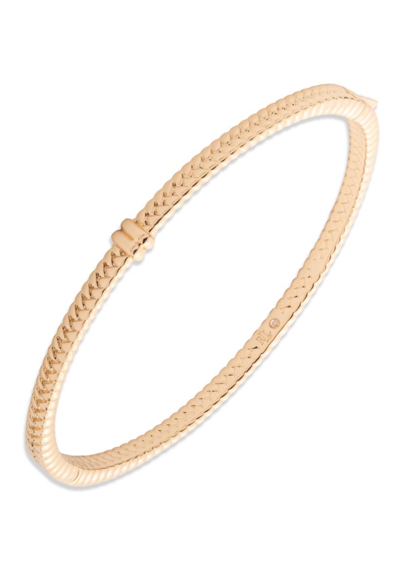 Herringbone Bangle Bracelet