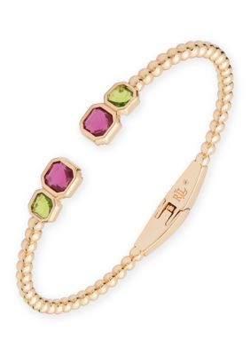 Lauren Ralph Lauren Multi Color Stone Bangle Cuff Bracelet