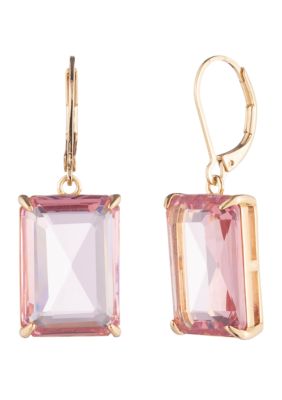 Lauren Ralph Lauren Gold Tone Crystal Stone Drop Earrings -  0642447615319