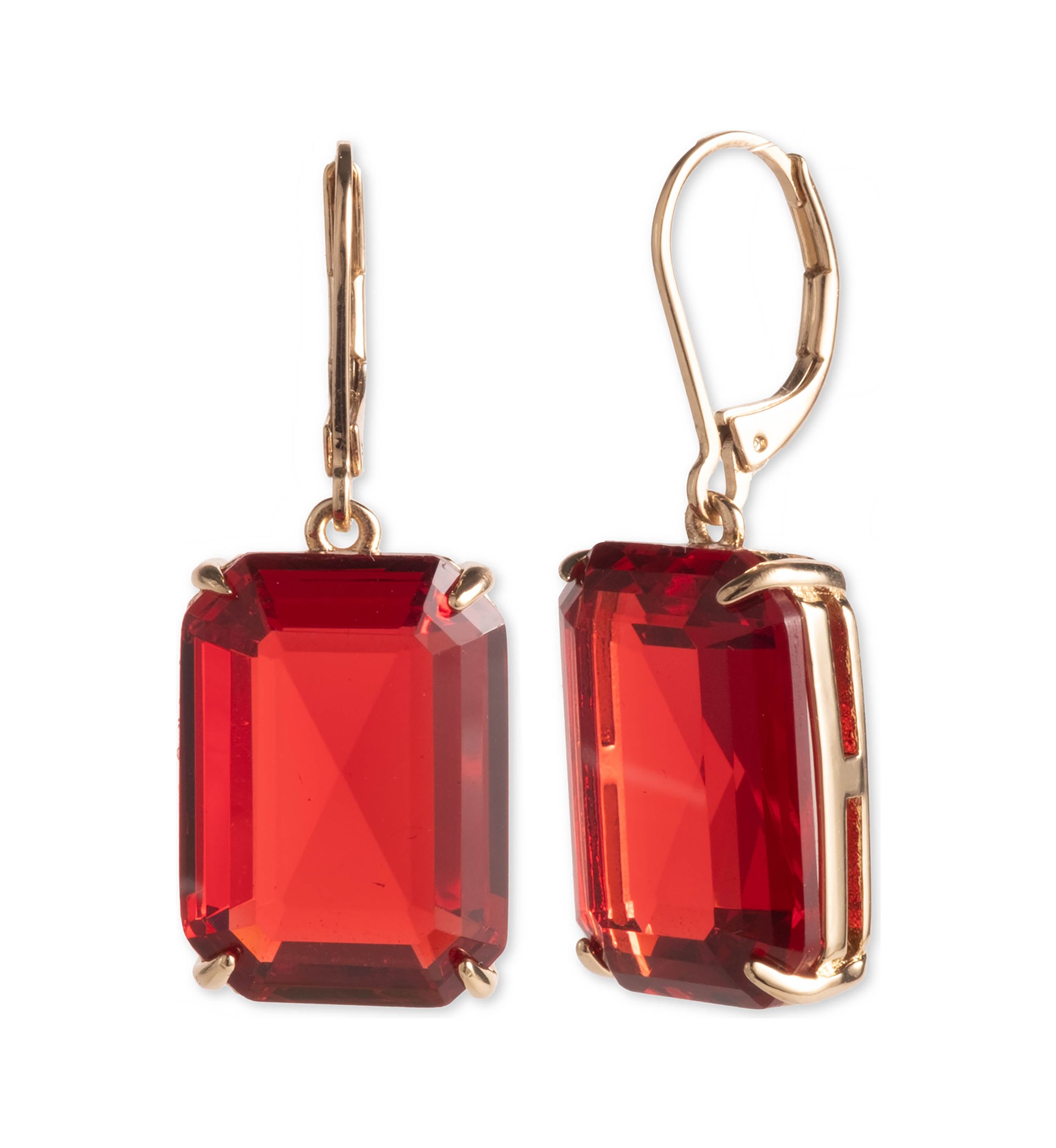 Stone Lever Back Earrings