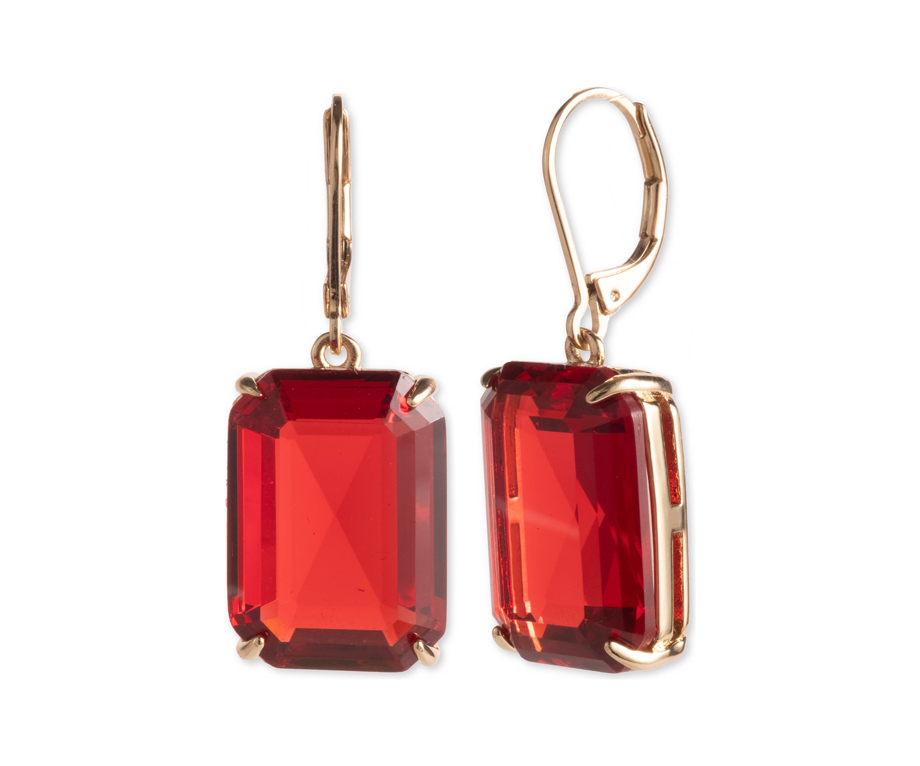 Stone Lever Back Earrings