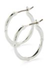 Silver Tone 20mm Hoop Earrings