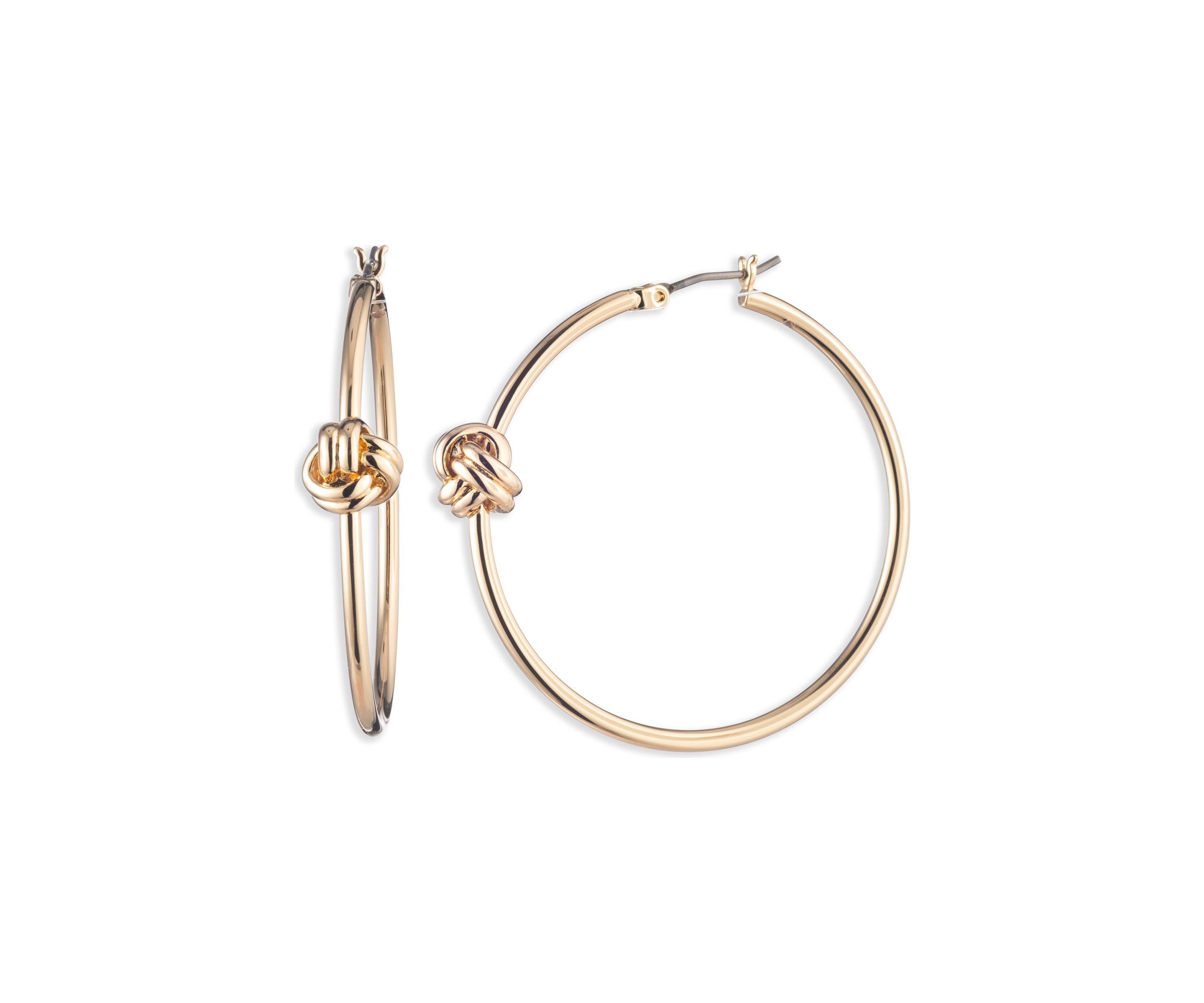 40 Millimeter Knot Hoop Earrings