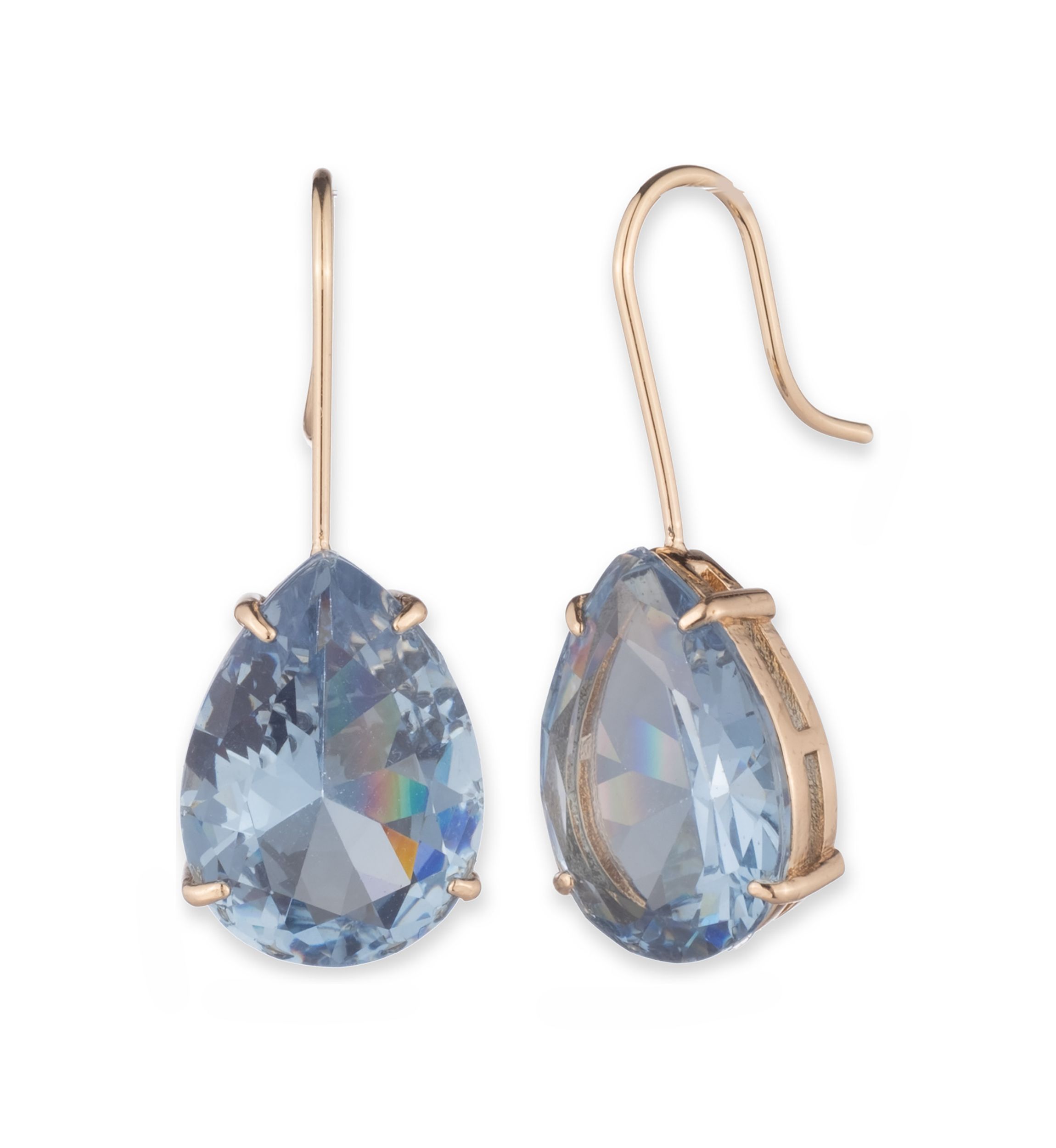 Gold Tone Teardrop Earrings