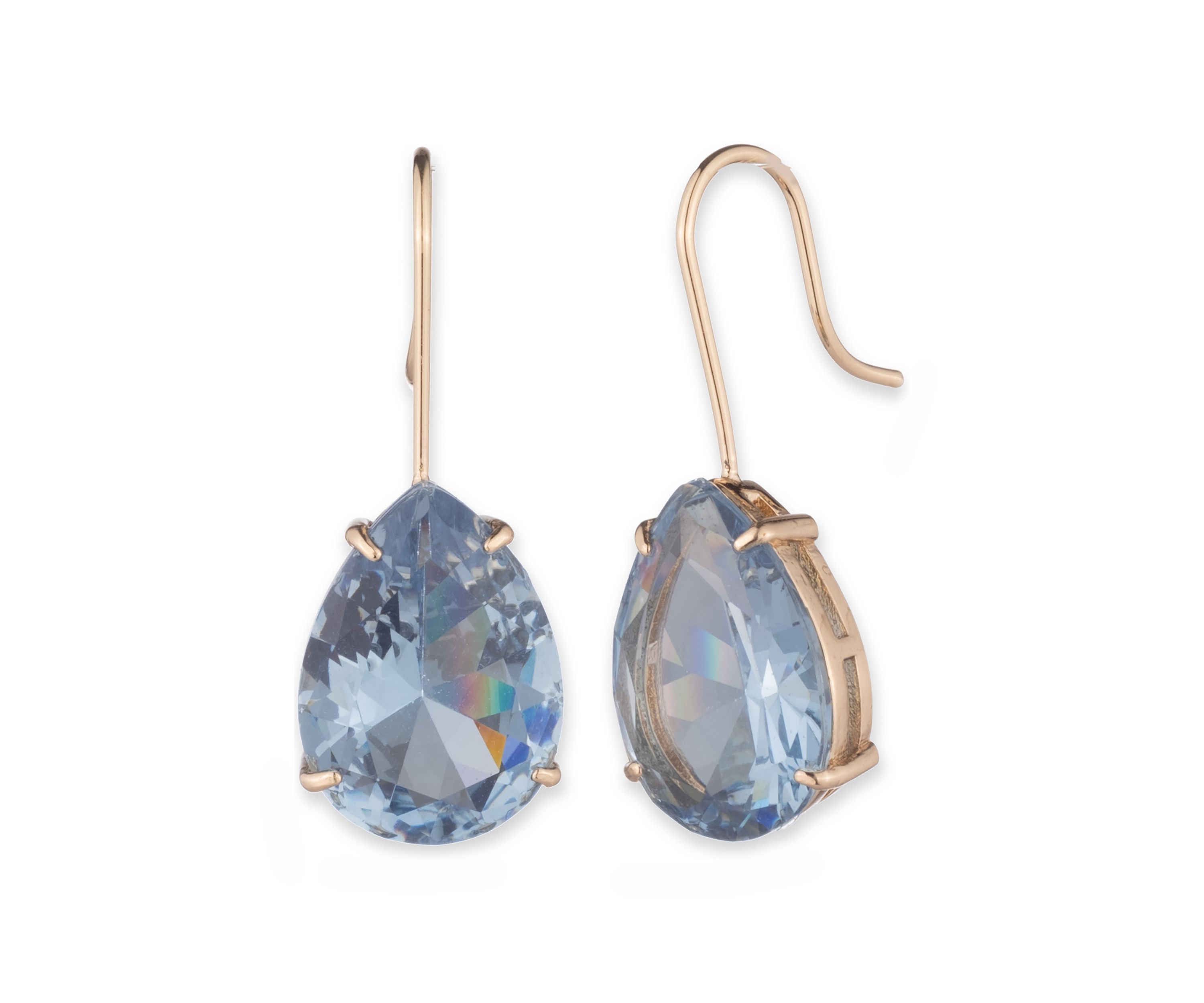 Gold Tone Teardrop Earrings
