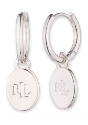 Lauren Ralph Lauren ★【フープピアス】Logo Huggie Drop 14 Lauren Ralph Lauren Logo 14 Millimeter Huggie Hoop Drop