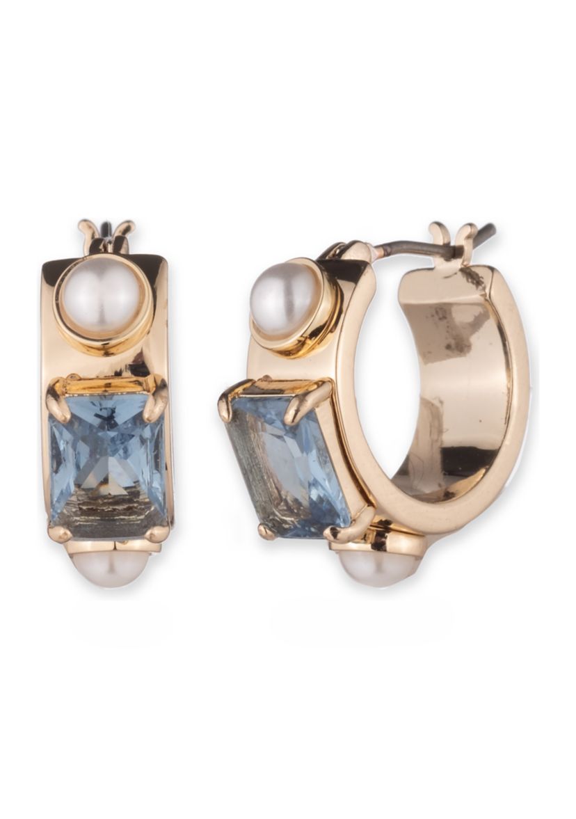 Gold Tone Multi 16 Millimeter Hoop Earrings