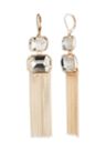 Fringe Gold Crystal Chandelier Earrings 