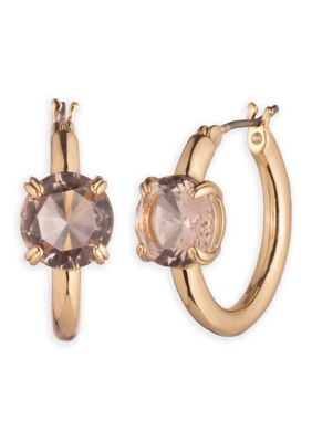 Lauren Ralph Lauren Stone Hoop Earrings