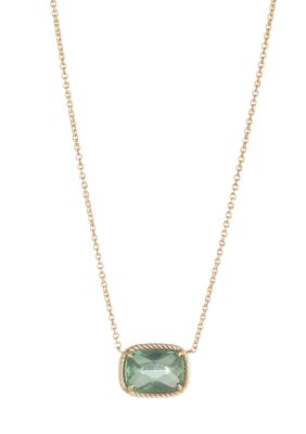 Lauren Ralph Lauren Gold Tone Stone Toggle Pendant Necklace | belk