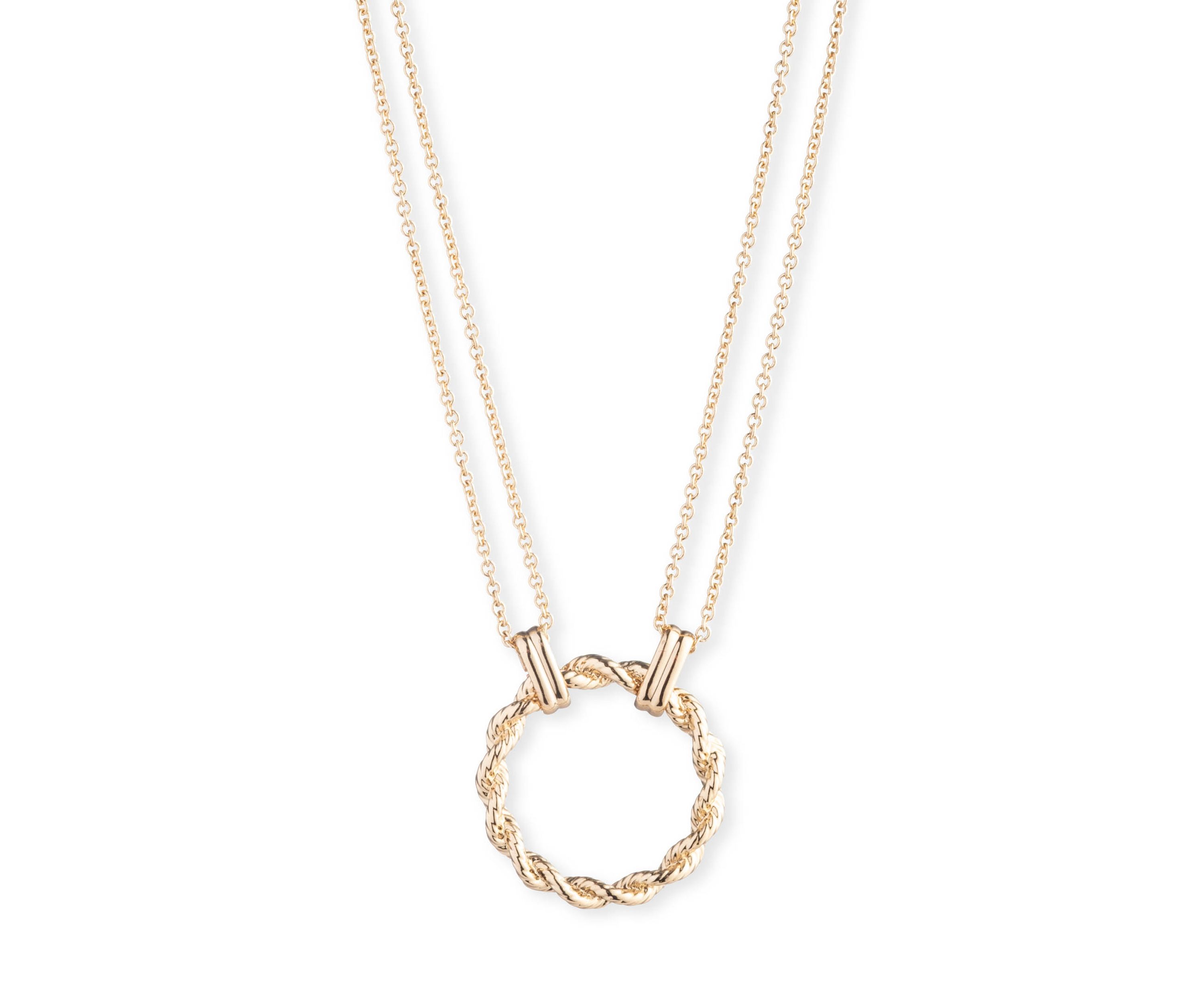 Gold Tone Pendant Necklace
