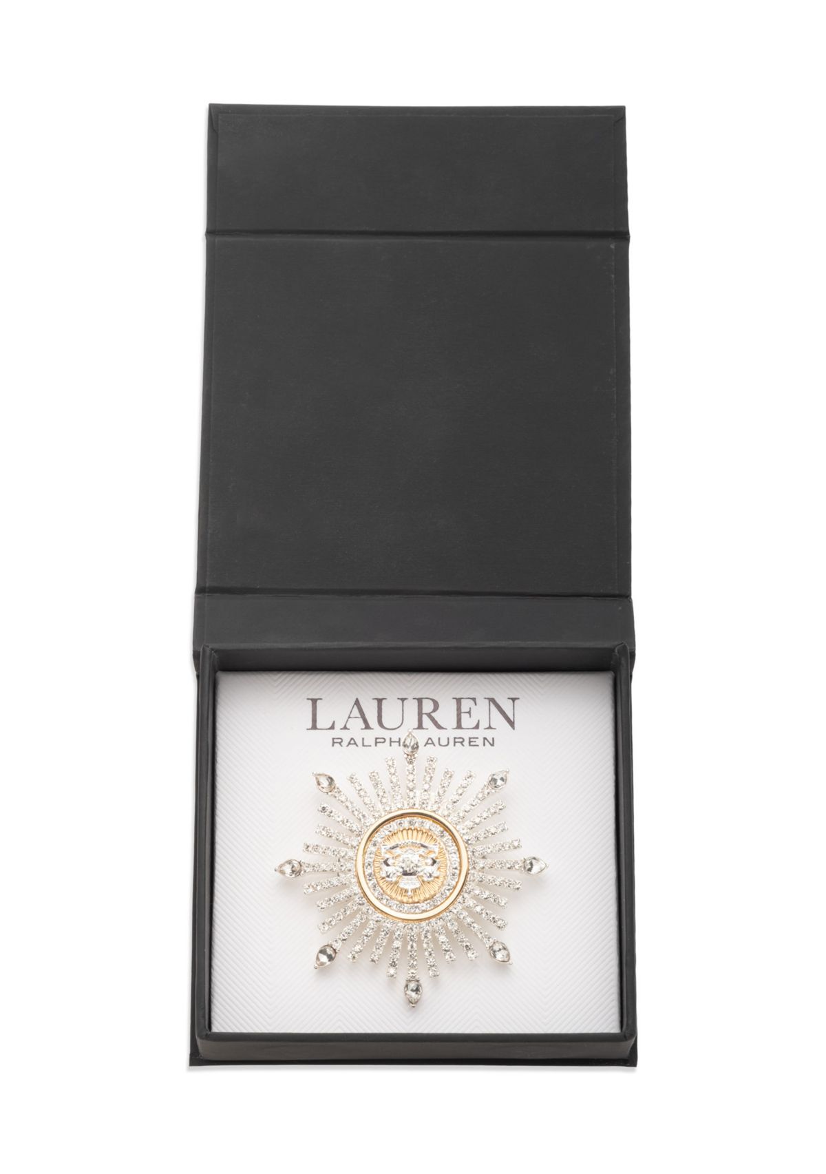 Crystal Crest Burst Pin