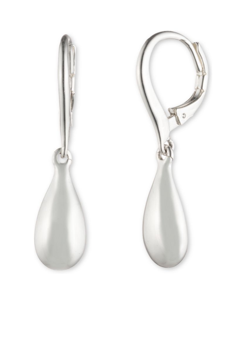 Gold Tone Lever Back Earrings
