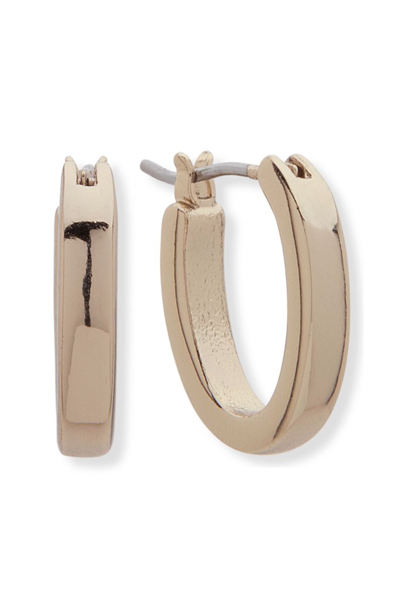 Gold-Tone McKinney Small Oval Hoop Earrings