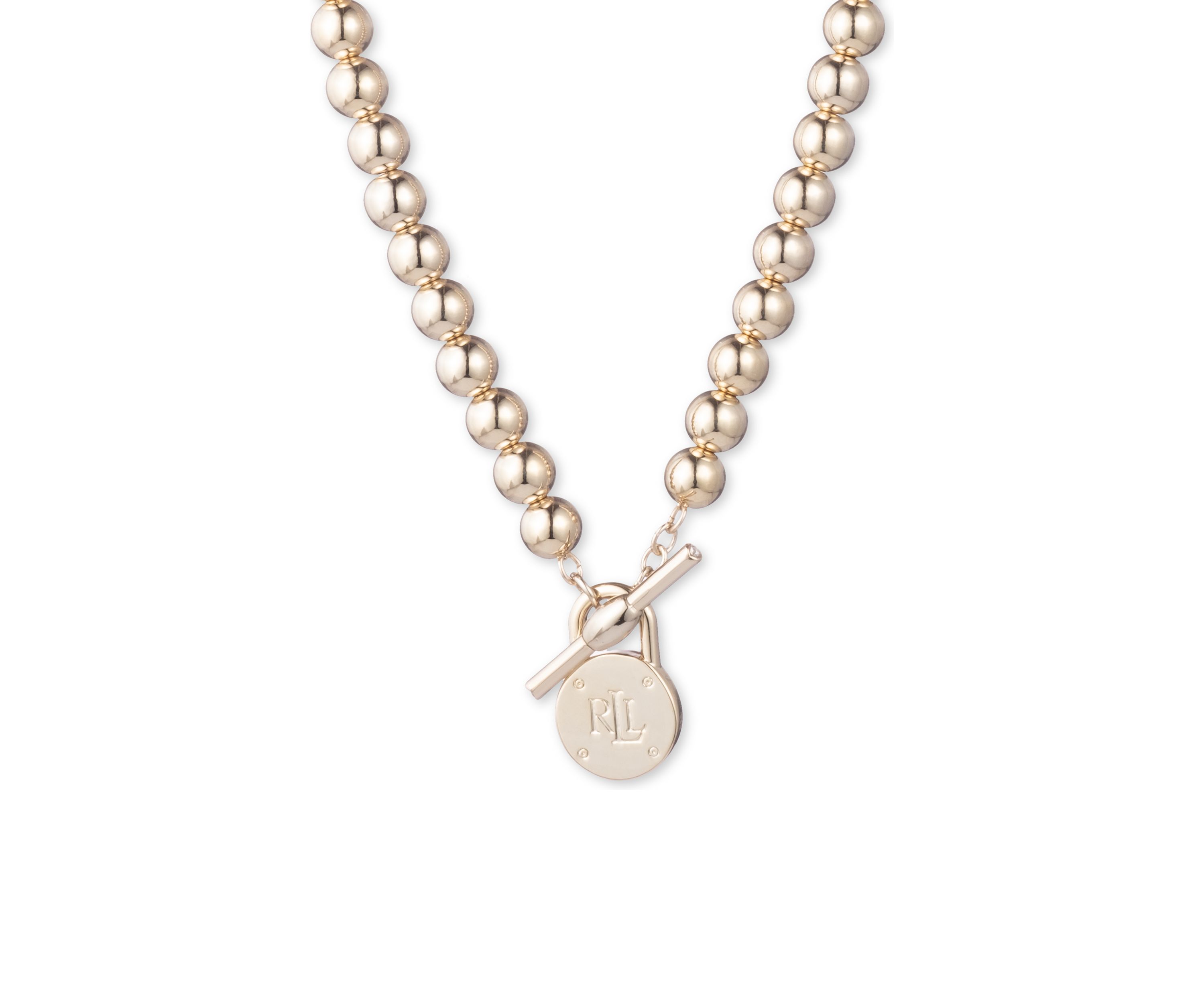 Beaded Logo Necklace